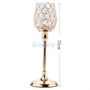 Crystal Candle Holder Pillars Candlestick For Dining Room Home Table Decor   391899467858